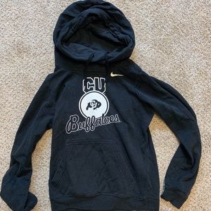 CU Boulder hoodie.